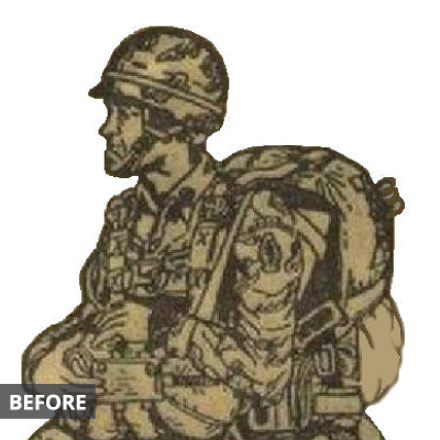 Soldier outline
