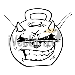 Sketch angry face